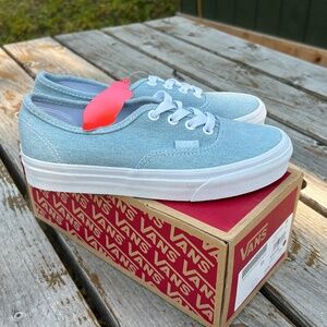 Vans Authentic Denim Baby Blue Shoes NIB Men’s 4.5 | Women’s 6 👟